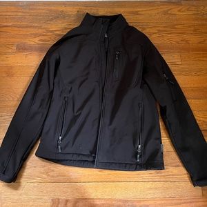 LIKE NEW. MENS FREE COUNTRY BLACK WINTER JACKET. SIZE MEDIUM